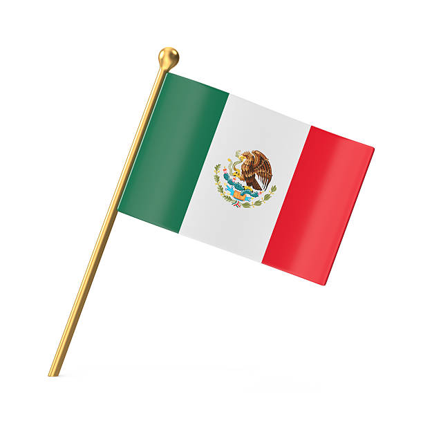 istock Realistic 3D Render of Mexico's National Flag 2244289179