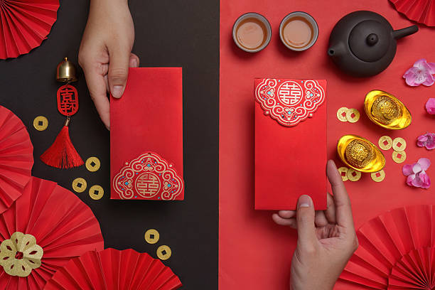 istock Dual red envelopes for Chinese New Year celebration 2244290977