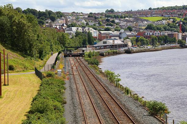 istock Railway line in Derry, Northern Ireland 2244294246