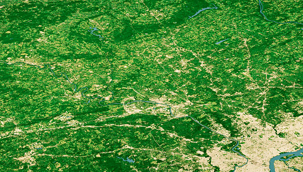 istock Montgomery County PA Satellite Landscape View 3D Render Color 2244298958