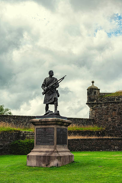 Stirling, Scotland, UK - Oktober 10, 2025: Memorial to Princess Louise's Argyll and Sutherland Highlanders who gave their lives in the South Africa (Boer) War 1899-1902.