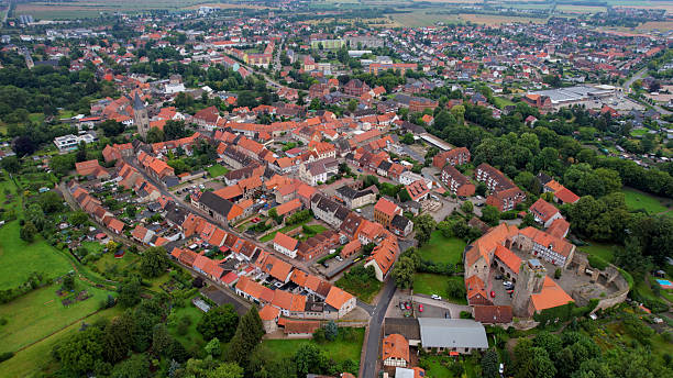 istock Aerial view around the city Oebisfelde 2244301093