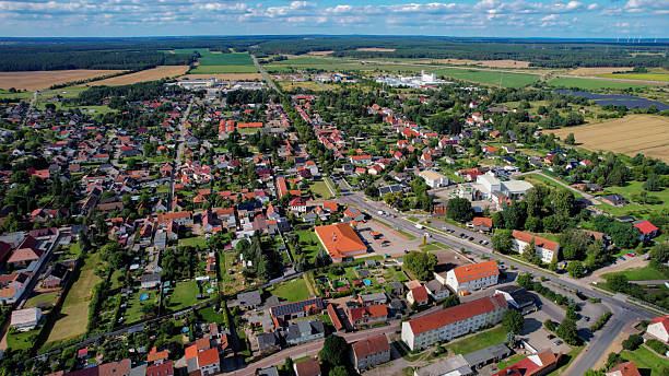 istock Aerial view around the city Colbitz 2244301095
