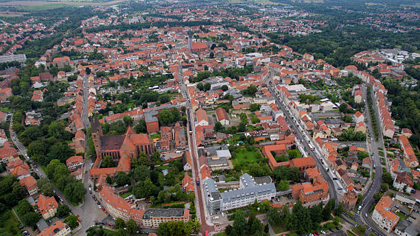 istock Aerial view around the city Stendal 2244301227