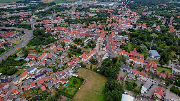 istock Aerial view around the city Genthin 2244301470