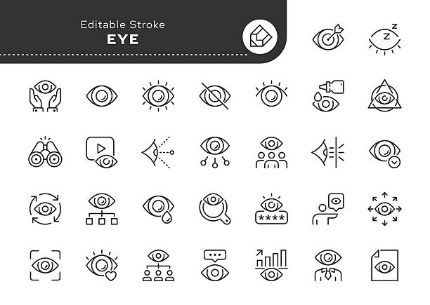 6,500+ Eyes Open Icon Illustrations - iStock