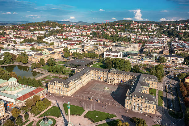 istock Schlossplatz in Stuttgart, Germany, travel landscape 2244304128