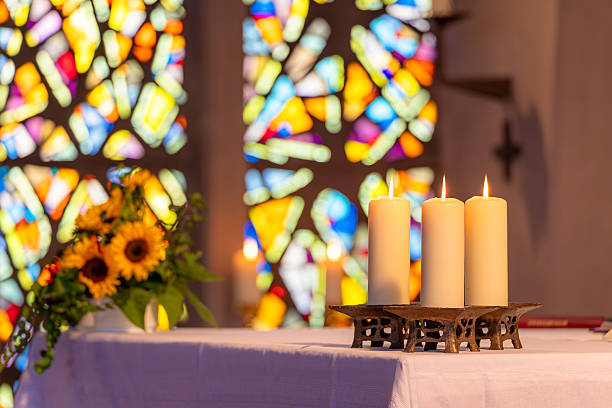 istock Light and color in the devotional room. 2244309323