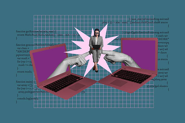 istock Collage of person choosing between digital worlds of modern technology online interaction techs role in modern life 2244314751