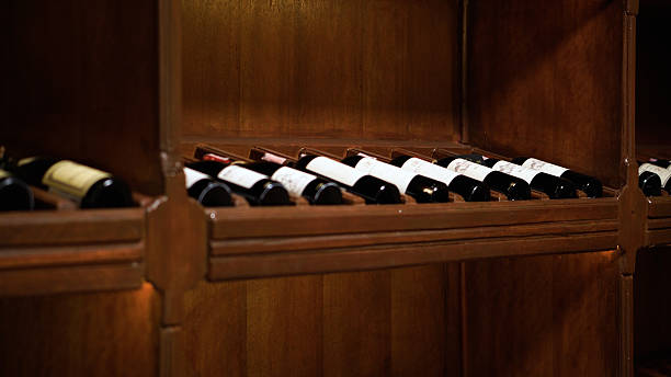 istock Bottles of wine displayed at a winery. 2244319575