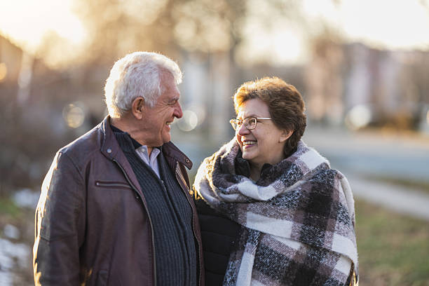istock A Senior Man and a Woman Standing Together 2244322075
