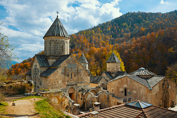 istock A church with a steeple and a cross on top 2244325115