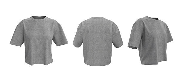 istock Oversized women’s t-shirt mockup. Front, side and back view 2244326572