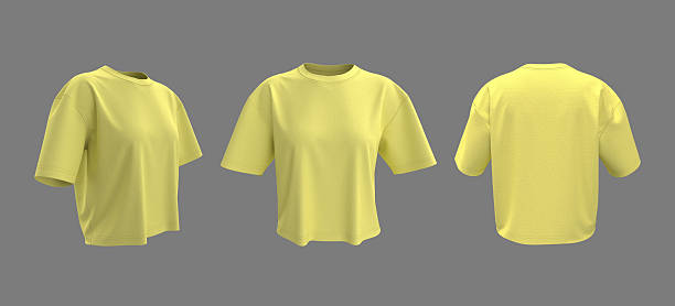 istock Oversized women’s t-shirt mockup. Front, side and back view 2244326660