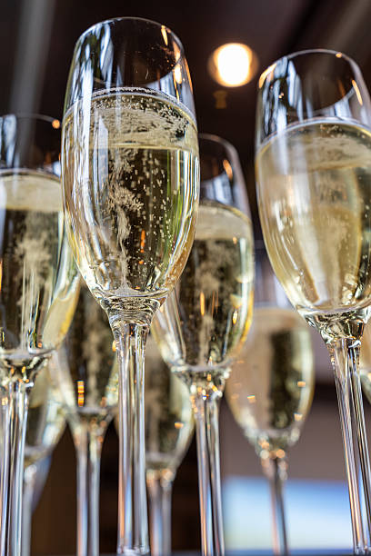 istock Celebration atmosphere with glasses of sparkling wine 2244339466