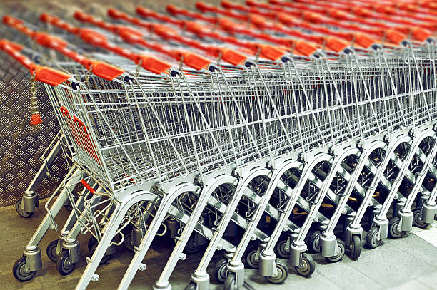 istock Shopping supermarket trolley 2244339499