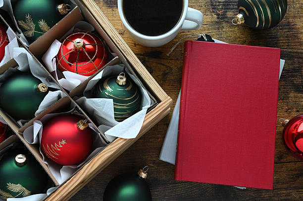 Christmas read - blank book cover for mock up 5.5x8.5