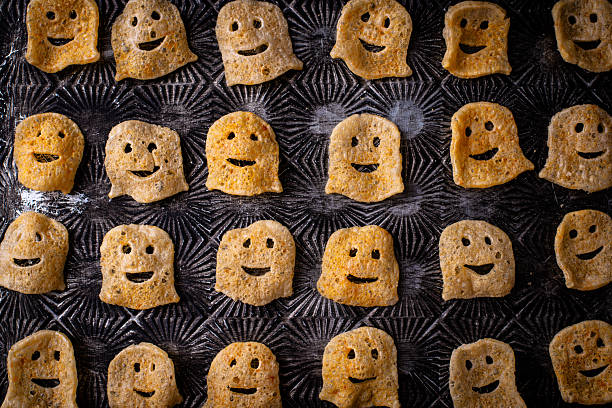 istock Halloween chips in shape of ghost 2244340155