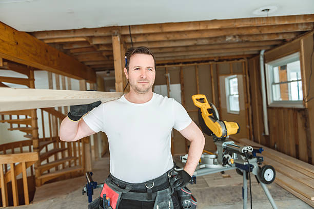 istock Carpenter men working in an old house 2244340452