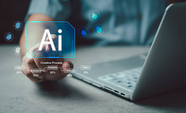 istock AI technology in everyday life. Technology and people concept man use AI to help work. 2244342970