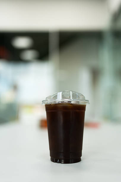 istock Ice americano coffee in a transparent take away glass 2244342980