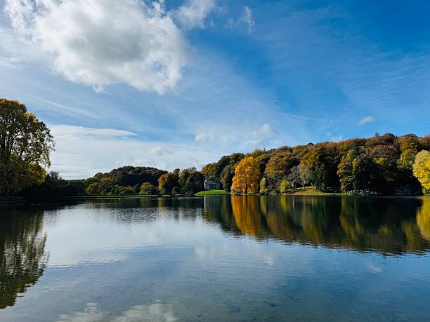istock Stourhead Gardens Wiltshire England Lake Scene 2244349377