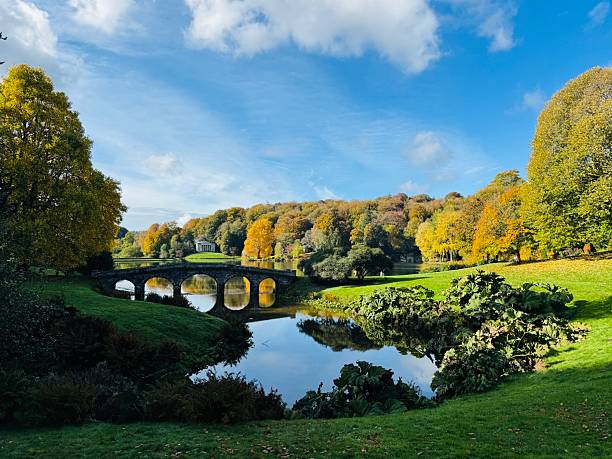istock Stourhead Gardens Wiltshire England Lake Scene 2244349402