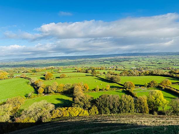 Glastonbury Tor Somerset Rural Scene