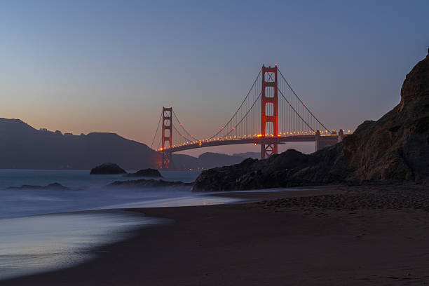 istock Golden Gate Bridge at Twilight from Baker Beach, San Francisco 2244352865