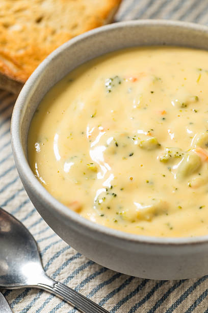 istock Hearty Homemade Broccoli Cheddar Soup 2244353428