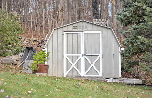 istock Rustic Forest Wooden Storage Shed, Surrounded By Nature In A Serene Forest. 2244359337