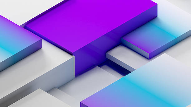 istock abstract geometric background shapes colour square in relief, both high and low ,science and technology concept.,3d rendering 2244360116