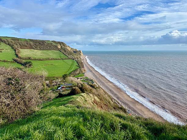 istock View over Branscombe Beach from the South West Coast Path, East Devon, England 2244361919