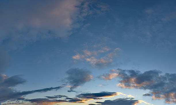 istock Panorama of the sunset autumn sky 2244364568