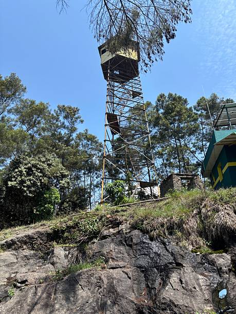 istock Tree Top Fire Watch Tower in Kodaikanal Forests 2244368628