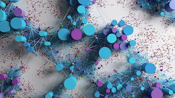 istock Interconnected Network Of Nodes And Lines In A Blue Abstract Space 2244374426
