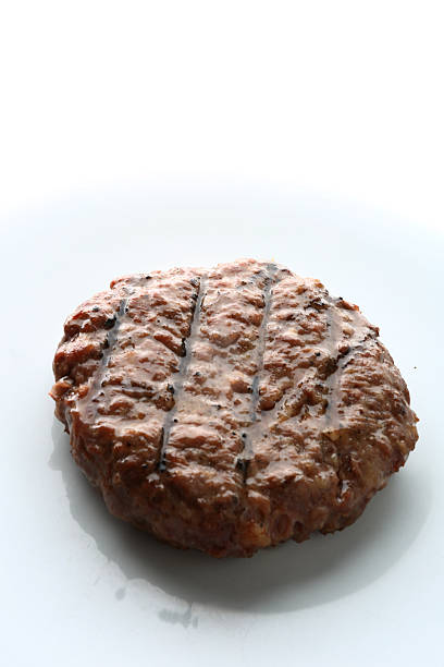 beef minced meat burger as american food ready to eat