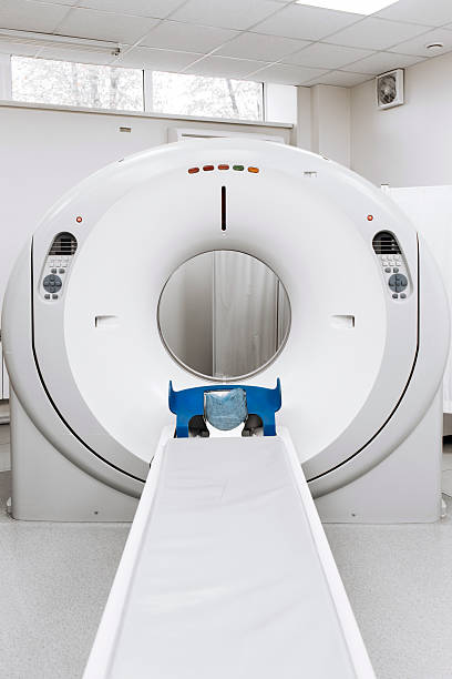 istock Modern CT scanner positioned in a clinical environment 2244386680