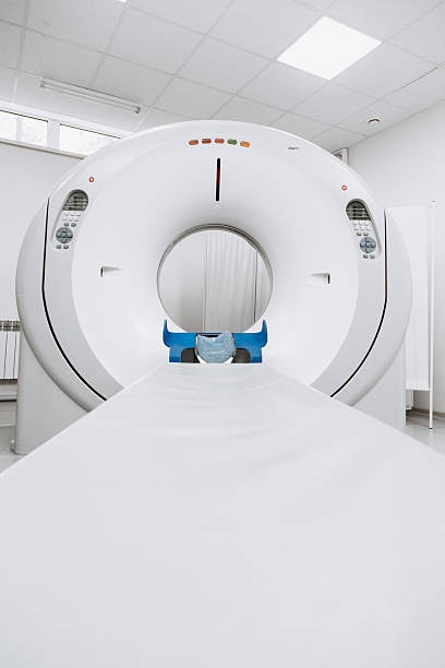 istock Modern CT scanner positioned in a clean medical environment 2244386693