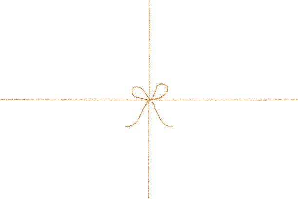 istock Golden Rope with Knotted Bow Isolated 2244388493