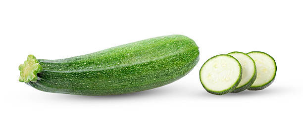 istock Zucchini with slice isolated on white background ( image from camera ) 2244393037
