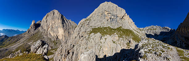 istock High resolution widescreen panorama of mountain landscape 2244395543