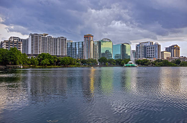 istock Orlando, Florida skyline at sunset 2244396029
