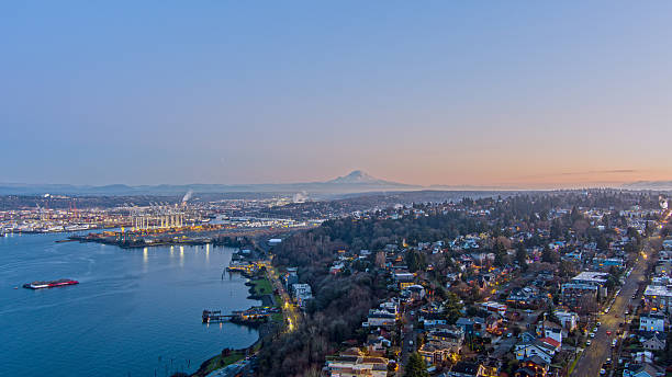 istock West Seattle and Rainier at sunset 2244397136