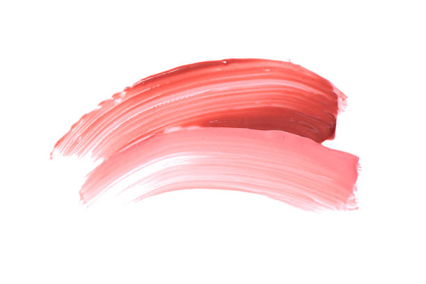 istock Strokes of color lip glosses isolated on white, top view 2244398973