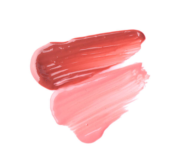 istock Strokes of color lip glosses isolated on white, top view 2244399022