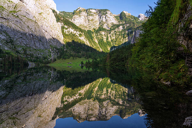 Scenery of Lake Obersee in Bertesgaden, Germany