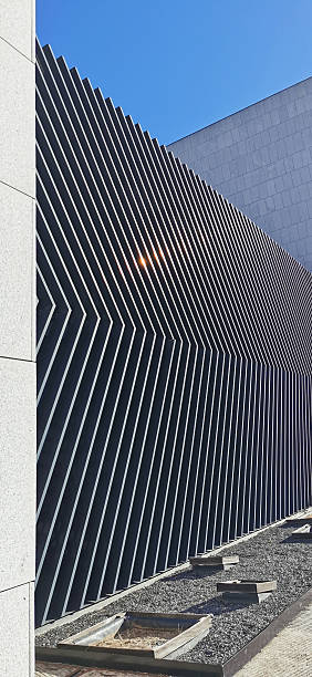 istock Building with metal facade, highlighting its modern and functional design 2244427441