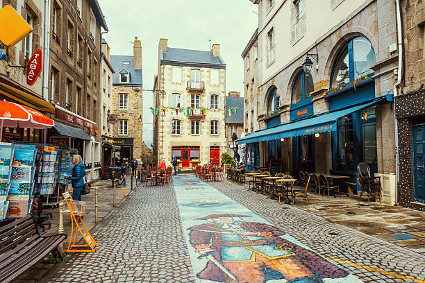 Granville-France, September 16, 2025: The town of Granville on the west coast of the Cotentin peninsula in Normandy, France. This is at Place Cambernon.