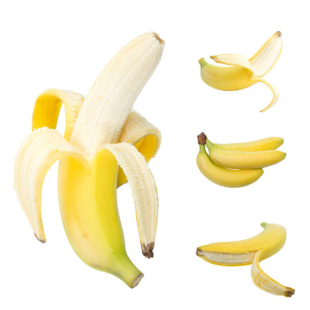 istock Set of bananas isolated on white background. 2244439587